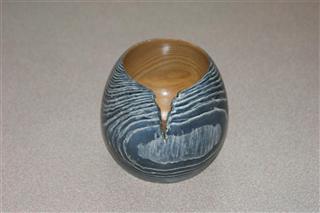 Limed bowl in bean by Norman Smithers
